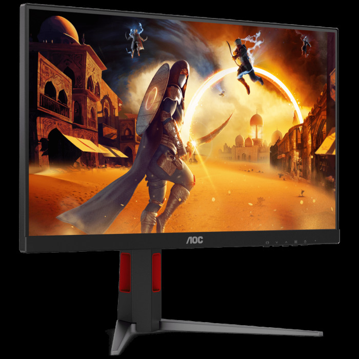Монитор 23.8' AOC 24G4H  IPS, 1920x1080, 200Hz, 0,3ms, 300сd/m, 1000:1, HDR10 | HDMI(2.0), DP(1.4) | HAS, Pivot, Swivel, InPSU, Vesa 100, Black