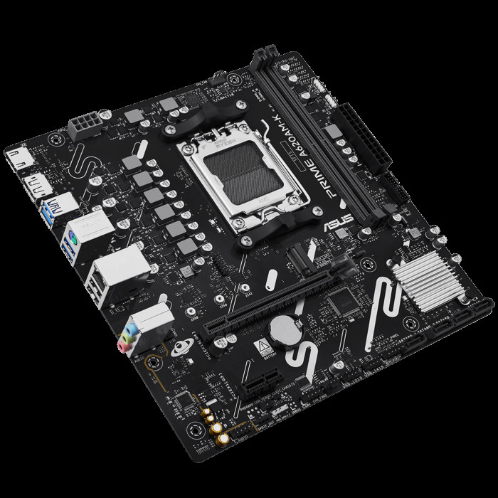 Материнская плата ASUS PRIME A620AM-K AM5 mATX 2xDDR5 PCIEx16 PCIEx1 M.2 DP HDMI GLAN