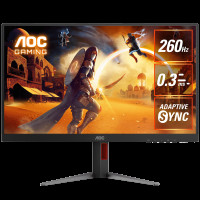 Монитор 27' AOC Q27G4Z Black  (2560x1440, IPS, 260Hz, 350cd, 0.3ms, HDMI-2.0, DP-1,4, Speakers, FreeSync, Flicker Free, Pivot, VESA, 3Y)