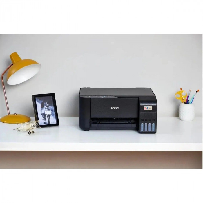 МФУ струйное Epson EcoTank L3250, A4, цветная печать, 15 стр/мин, 5760x1440 dpi, USB/WiFi/СНПЧ, чёрный корпус (C11CJ67418)