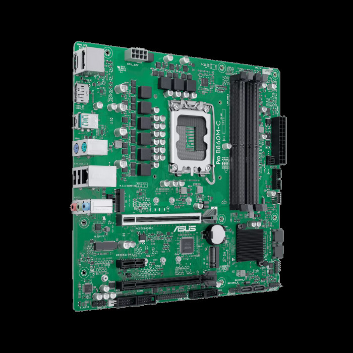 Материнская плата ASUS PRO B860M-C-CSM LGA1851 mATX 4xDDR5 2xPCIEx16 PCIEx1 USB-C 2xDP HDMI 2xM.2 GLAN
