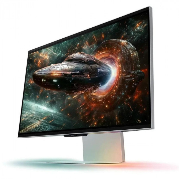 Монитор 27' SAMSUNG S27FG900XI Odyssey 3D G90XF UHD  IPS, 3840x2160, 165Hz, 1ms, 350сd/m, 1000:1, HDR10 | 2xHDMI(2.1), DP(1.4), 2xUSB3.1 | HAS, Pivot, ExPSU, Speakers, Vesa 100, Silver
