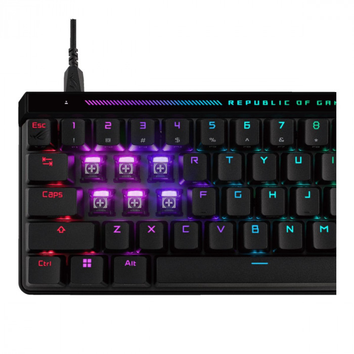 Клавиатура ASUS M605 ROG FALCHION ACE HFX ROG HFX PBT 65% USB