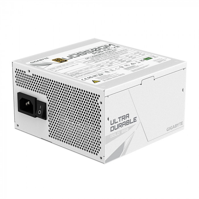 Блок питания ПК Gigabyte UD850GM PG5 ICE 850W, 80Plus, Gold, Полностью модульный, White colour