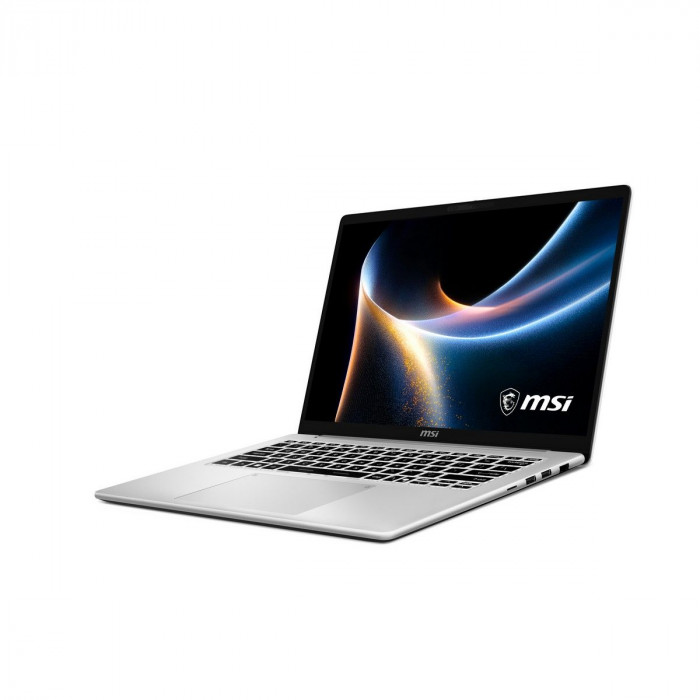 Ноутбук MSI Modern 14S AI+ G3MG-011XRU Intel Core Ultra 5 322/16Gb (1*16 D5)/SSD512Gb/UMA/14'/OLED/WUXGA/1920x1200/60Hz/NoOS/RJ-45/Silver/1.38kg