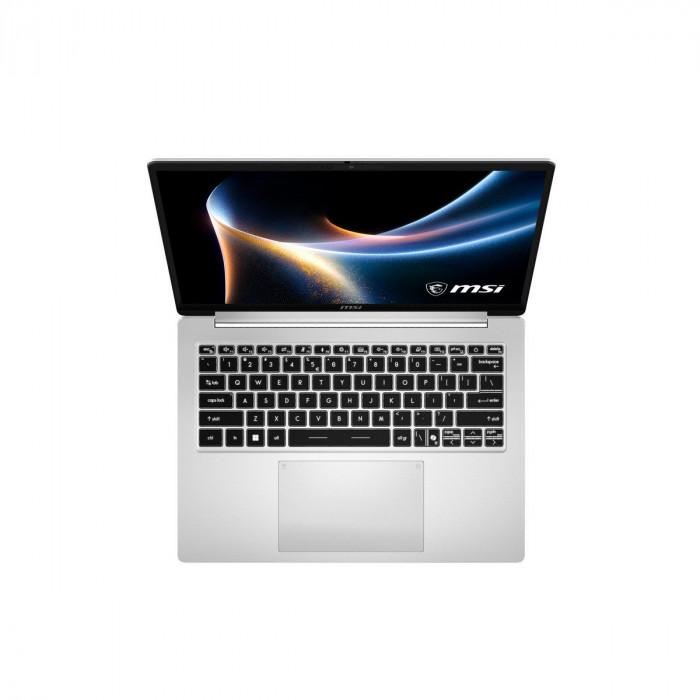 Ноутбук MSI Modern 14S AI+ G3MG-011XRU Intel Core Ultra 5 322/16Gb (1*16 D5)/SSD512Gb/UMA/14'/OLED/WUXGA/1920x1200/60Hz/NoOS/RJ-45/Silver/1.38kg