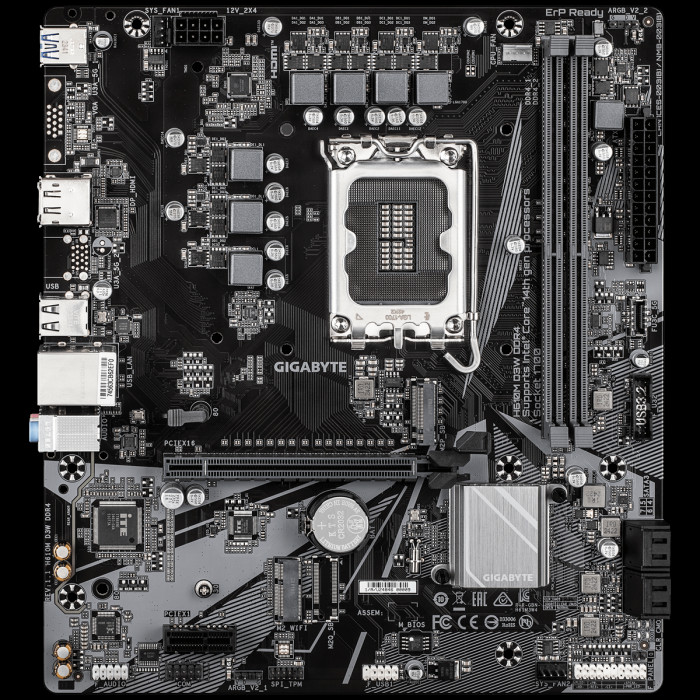 Материнская плата Gigabyte H610M D3W DDR4 H610, LGA1700, 2*DDR4, 1*PCIEx16, 1*PCIEx1, 2*M.2, 1*TypeC, 3*USB3.2Gen1, 6*USB2.0, 4*SATA3.0, 1G, DP, HDMI, M-ATX, RTL