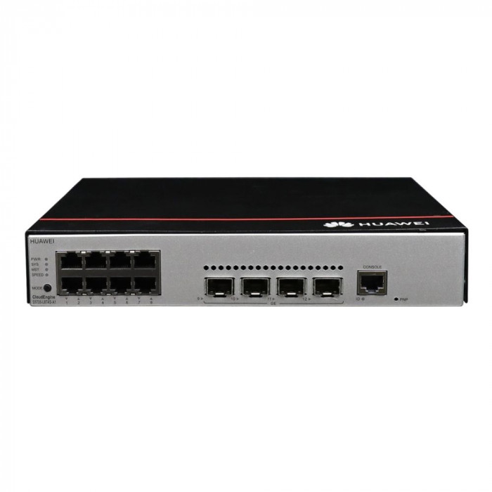 Коммутатор Huawei S5735-L8P4S-A-V2  (8*10/100/1000BASE-T ports, 4*GE SFP ports, PoE+, AC power), L-MLIC-S57L