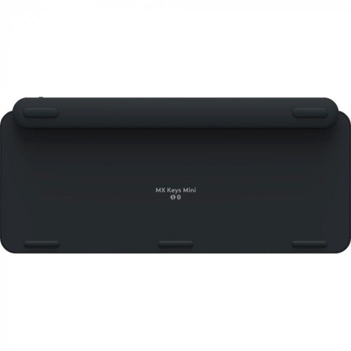 Клавиатура беспроводная Logitech MX Keys Mini Graphite |920-010501| Компактная, черная, Bluetooth LE/Logi Bolt, автоматическая подсветка, встроенная батарея, Type-C коннектор, кабель Type-C - Type-A в комплекте