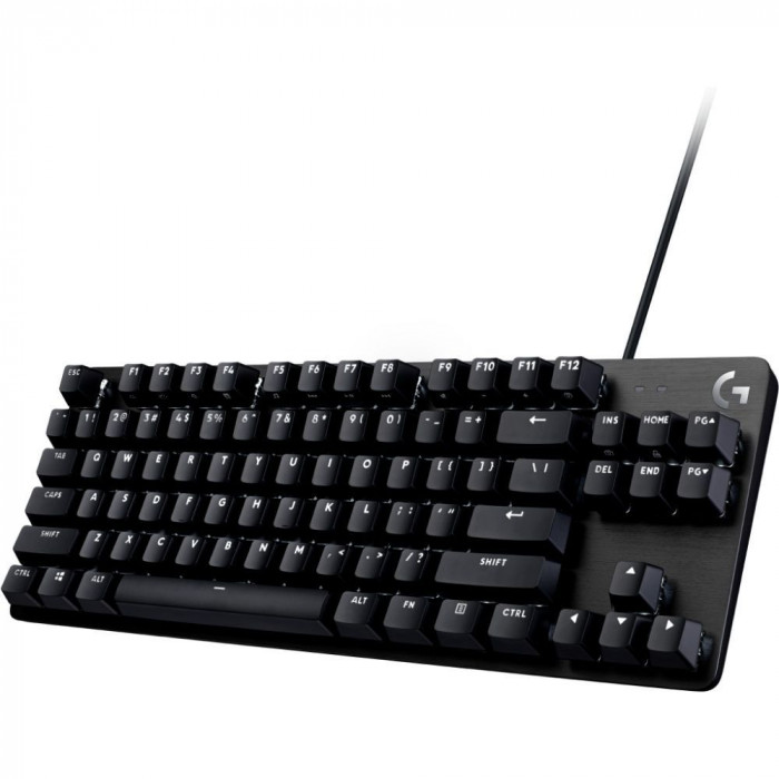 Клавиатура игровая Logitech G413 TKL SE черная, без цифрового блока, механические переключатели, белая подсветка, USB 1,8м, RTL