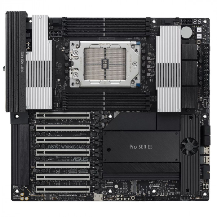 Материнская плата ASUS PRO WS WRX90E-SAGE SE STR5 EEB 8xDDR5 7xPCIEx16 4xM.2 2xUSB-C 2x mini DP VGA 2x10GLAN