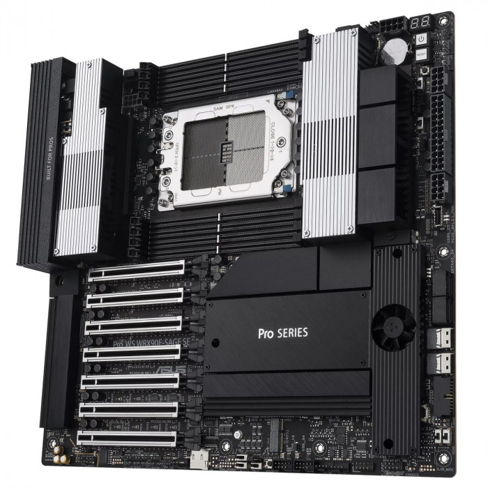 Материнская плата ASUS PRO WS WRX90E-SAGE SE STR5 EEB 8xDDR5 7xPCIEx16 4xM.2 2xUSB-C 2x mini DP VGA 2x10GLAN