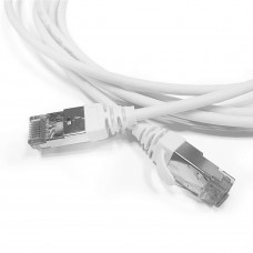 Кабельная сборка Hyperline PC-LPT-SFTP-RJ45-RJ45-C6-2M-LSZH-WT Патч-корд S/FTP, экранированный, категория 6 (100% Fluke Component Tested), 28AWG, LSZH, 2м, белый