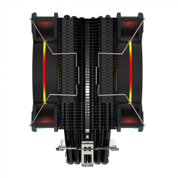 Вентилятор ALSEYE H120D Universal, TDP 200W, Heat Pipe:6mm*6pcs, 800;2000RPM, 11.6-35.3dB(A), RGB, RTL {18} (872339)/(874043)