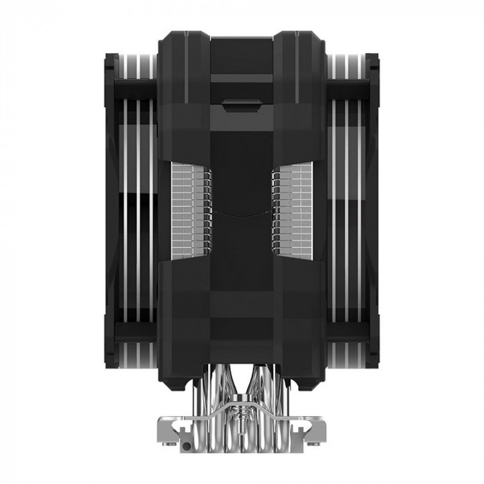 Вентилятор ALSEYE M120D (PLUS) Universal, 200W, Heat pipe 6mm*6, 120mm FAN 700;1900rpm, 73.75CFM, 41.2dBA, 8 LED, LED temperature cover RTL, (874289)