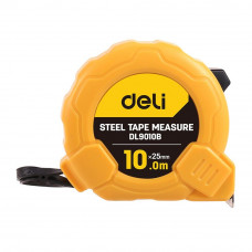 Рулетка Deli DL9010B 10м*25мм, метрическая, ударопрочный корпус