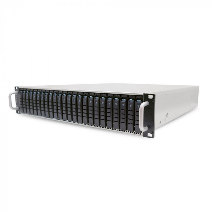 Корпус AIC J2024-02-03X_XJ1-20242-07 J2024-02, 2U, 24xSATA/SAS HS 2,5' bay, hot swap JBOD, 2xSAS 12G expander with 3xSFF-8644, 2xBMC, 549W 1+1 redundant 80+ Platinum, w/o rails, w/o bezel
