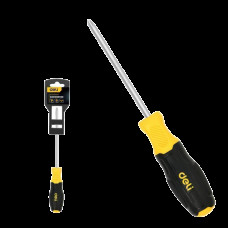 Отвертка Torx Deli DL6310030T T30x100мм сталь Cr-V, двухкомпонентная прорезиненная рукоять