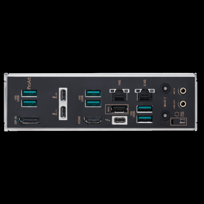 Материнская плата ASUS PROART Z890-CREATOR WIFI LGA1851 ATX 4xDDR5 3xPCIEx16 5xM.2 3хThunderbolt DP HDMI 2.5GLAN 10GLAN Wi-Fi 7