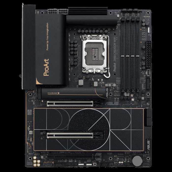 Материнская плата ASUS PROART Z890-CREATOR WIFI LGA1851 ATX 4xDDR5 3xPCIEx16 5xM.2 3хThunderbolt DP HDMI 2.5GLAN 10GLAN Wi-Fi 7