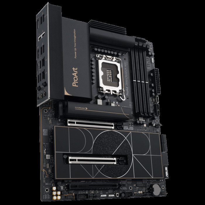 Материнская плата ASUS PROART Z890-CREATOR WIFI LGA1851 ATX 4xDDR5 3xPCIEx16 5xM.2 3хThunderbolt DP HDMI 2.5GLAN 10GLAN Wi-Fi 7