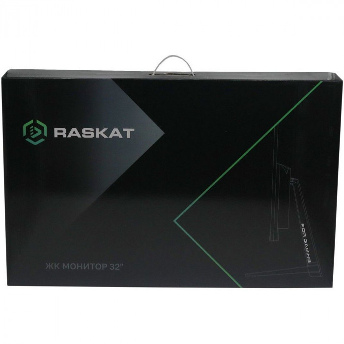 Монитор 31,5' Raskat I32Q16D 32' (IPS, 2560x1440, HDMI+DP, 5ms, 178°/178°, 1000:1, 165Hz, Black)