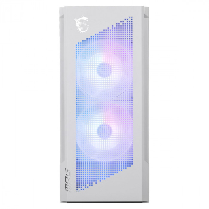 Корпус для ПК MSI MPG VELOX 300R AIRFLOW PZ WHITE, Global, 2xUSB 3.2 Gen 1, 1xUSB 3.2 Gen2Type-C, 2x160mm ARGB Fan, 1