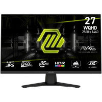 Монитор 27' MSI MAG 274QF X24  Rapid IPS, 2560x1440, 240Hz, 0,5ms, 250сd/m, 1000:1, HDR | 2xHDMI(2.0b), DP(1.2a) | InPSU, Vesa 100, Black