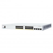 Коммутатор CISCO Catalyst 1300 24x 10/100/1000 RJ-45 PoE+, 4x 10Gb SFP+ uplinks, PoE+ 195W, Fanless, C1300-24P-4X