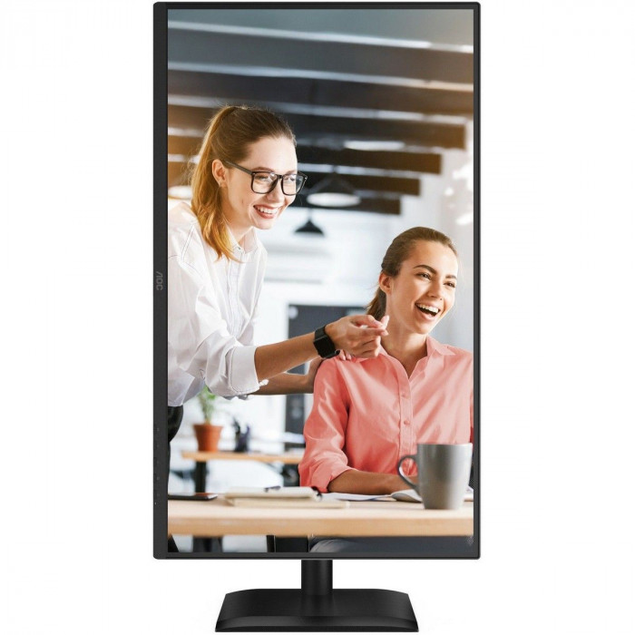 Монитор 27' AOC Q27E4CV  IPS, 2560x1440, 120Hz, 4ms, 350сd/m, 1500:1 | HDMI(2.0), DP(1.4), Type-C(PD-90W), 4xUSB 3.2, RJ45 | HAS, Pivot, Swivel, InPSU, Speakers, Vesa 100, Black