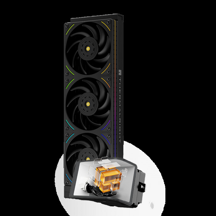 Жидкостная система охлаждения Thermalright Hyper Vision 360 Argb Black/ Display/ all Intel/AMD