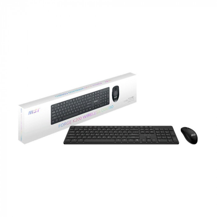 Комплект клавиатура и мышь MSI FORGE K200 W COMBO RU (S11-43RU304-Y92)