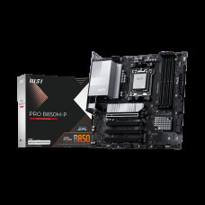 Материнская плата MSI PRO B850M-P B850, AM5, 4*DDR5, 4*PCIEx16, 3*M.2, 2*TypeC, 1*USB3.2Gen2, 6*USB3.2Gen1, 8*USB2.0, 4*SATA3.0, 5G, DP, HDMI, M-ATX, RTL