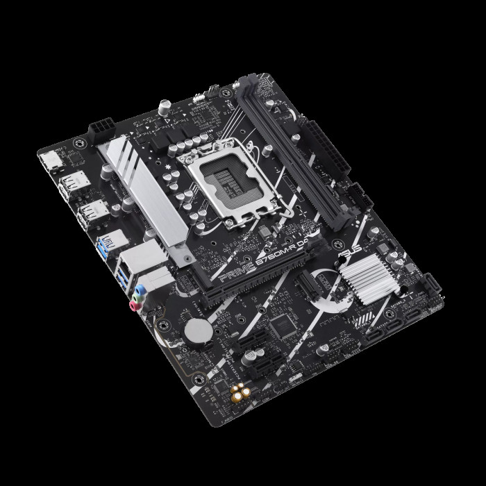Материнская плата ASUS PRIME B760M-R D4 LGA1700 mATX 2xDDR4 PCIEx16 2xPCIEx1 2xM.2 HDMI 2.5GLAN