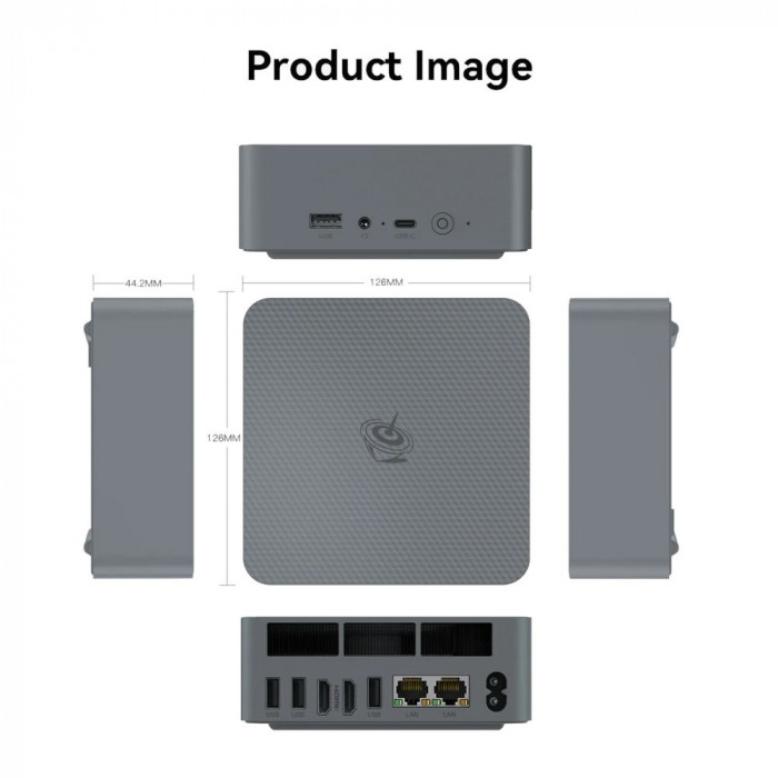 Мини-компьютер Beelink BL/EQR7- LP/7735HS/24G/1TB/Milky Grey