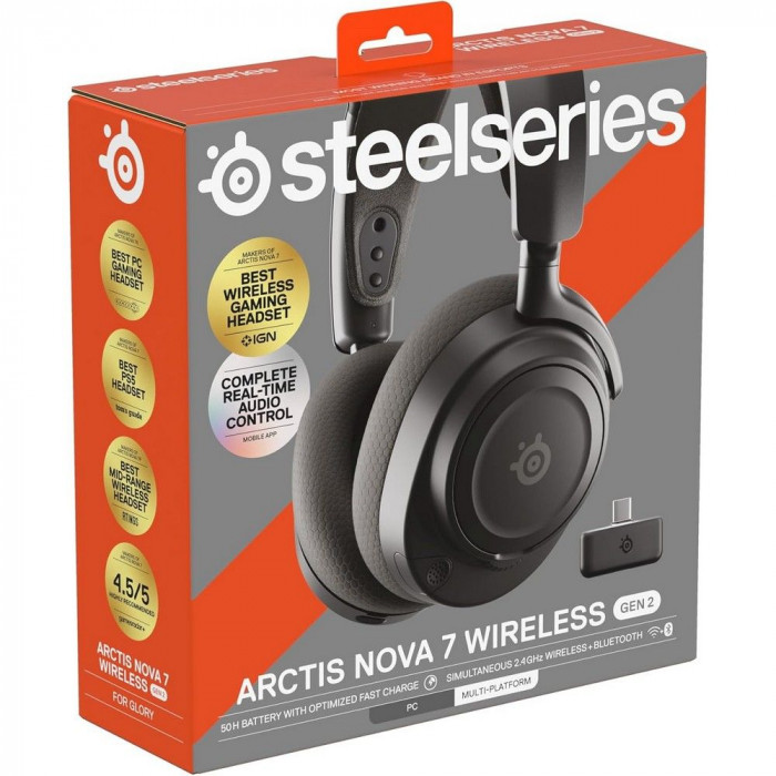 Наушники SteelSeries Arctis Nova 7 Wireless (Gen 2) Black