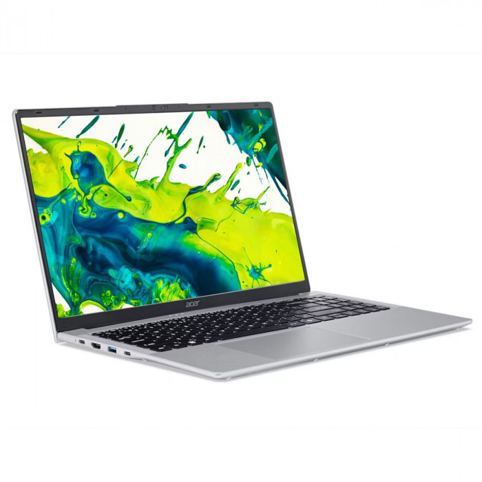 Ноутбук Acer Aspire Lite 15 AL15-54P-590V Intel Core Ultra 5 115U/16Gb (soldered D5)/SSD512Gb/UMA/15.6'/IPS/FHD/1920x1080/60Hz/NoOS/Silver/1.7kg