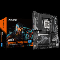Материнская плата Gigabyte B760 GAMING X D4 GEN5, B760, LGA1700, 4*DDR4, 3*PCIEx16, 3*M.2, 1*TypeC, 2*USB3.2Gen2, 4*USB3.2Gen1, 8*USB2.0, 4*SATA3.0, 2.5G, DP, HDMI, ATX, RTL