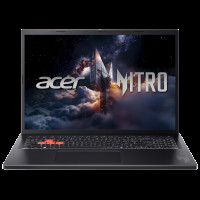 Ноутбук Acer Nitro Lite 16 NL16-71G-7227 Intel Core i7-13620H/16Gb (D5)/SSD512Gb/RTX4050 6Gb (45W)/16'/IPS/WUXGA/1920x1200/165Hz/NoOS/RJ-45/Black/1.95kg