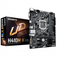 Материнская плата Gigabyte H410M H 2.0 H410, LGA1200, 2xDDR4, 1*PCI-Ex16, 2*PCI-Ex1, 1*M.2, 1*TypeC, 3*USB3.2Gen1, 6*USB2.0, 4*SATA3.0, 1G, VGA, HDMI, MATX, RTL