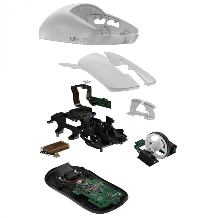 Мышь игровая беспроводная Logitech G Pro X Superlight 2,  White, 910-006638