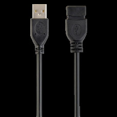 Кабель удлинитель USB2.0 Pro Cablexpert CCP-USB2-AMAF-10 AM/AF, 3.0м, экран, черный, пакет   (041959)