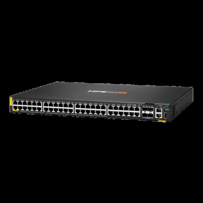 Коммутатор JL728B HPE Aruba Networking CX 6200F 48G Class 4 PoE 4SFP+ 740W Managed L3 Switch