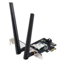Адаптер беспроводной связи (Wi-Fi) ASUS PCE-AX1800 WiFi 6 Bluetooth 5.2 1201Mbps+574Mbps 5GHz/2.4GHz (90IG07A0-MO0B00) (463849)