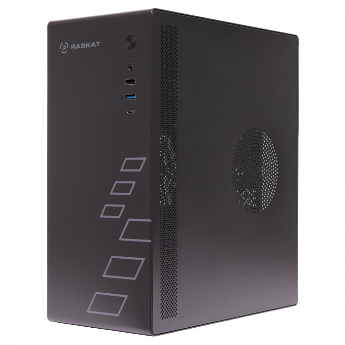 Компьютер ПЭВМ т.м. 'Raskat' Standart300 (Intel Core i3 12100, RAM 16Gb, SSD 480Gb, no OS, kb+ms, black)