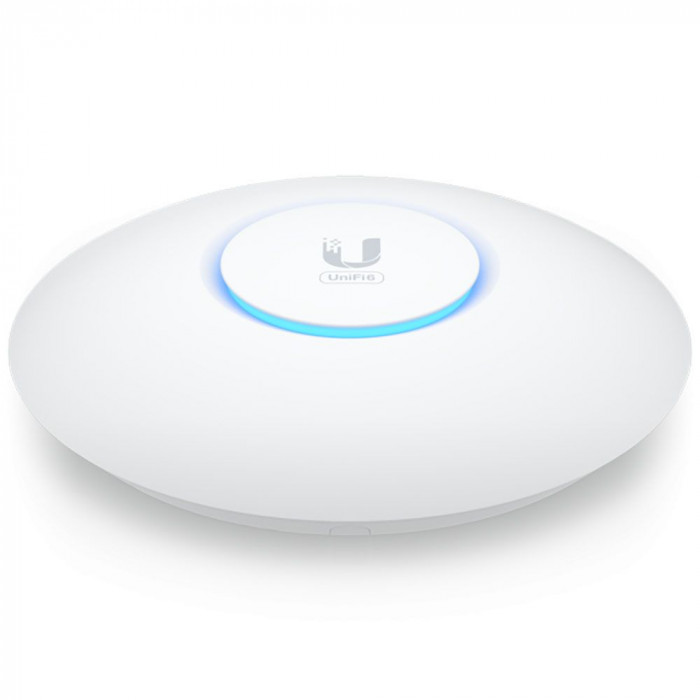 Точка доступа Wi-Fi Ubiquiti UniFi 6+ AP , 1 порт GbE RJ45, диапазоны 2,4 и 5 ГГц, 802.11a/b/g/n/ac/ax