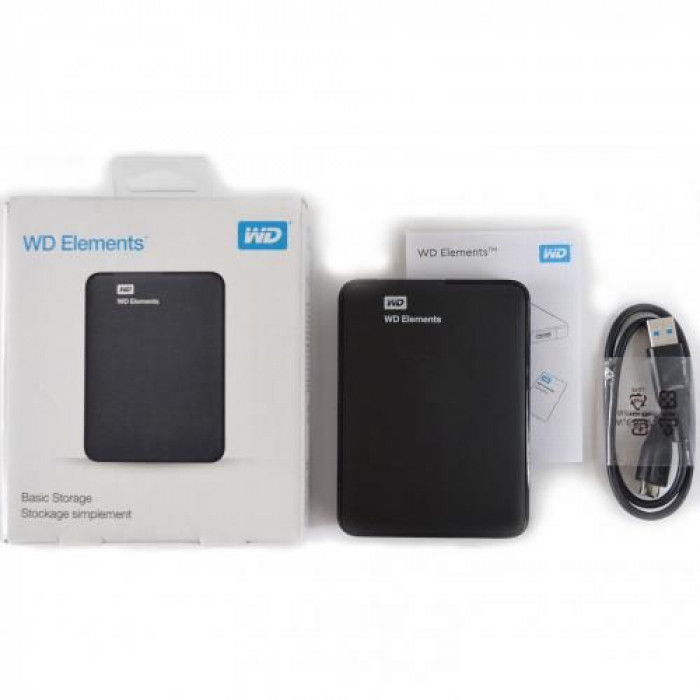 Жесткий диск внешний Western Digital Elements Portable WDBUZG0010BBK-WESN (Black) 1TB 2,5' USB 3.0 External /