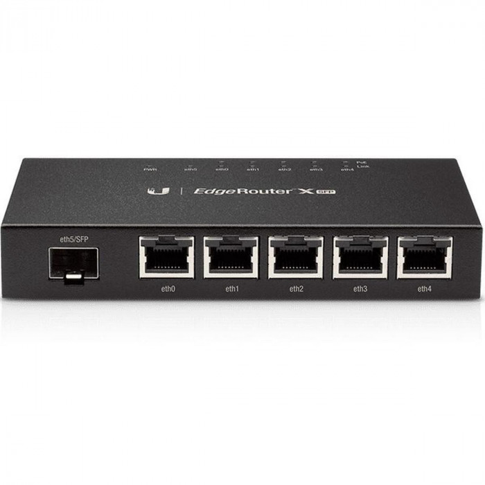Маршрутизатор Ubiquiti EdgeRouter X SFP |ER-X-SFP| Ubiquiti PoE-маршрутизатор 2 ядра (880 МГц), 5x 1G RJ45, 1x SFP, |ER-X-SFP| раздача PoE (022203)