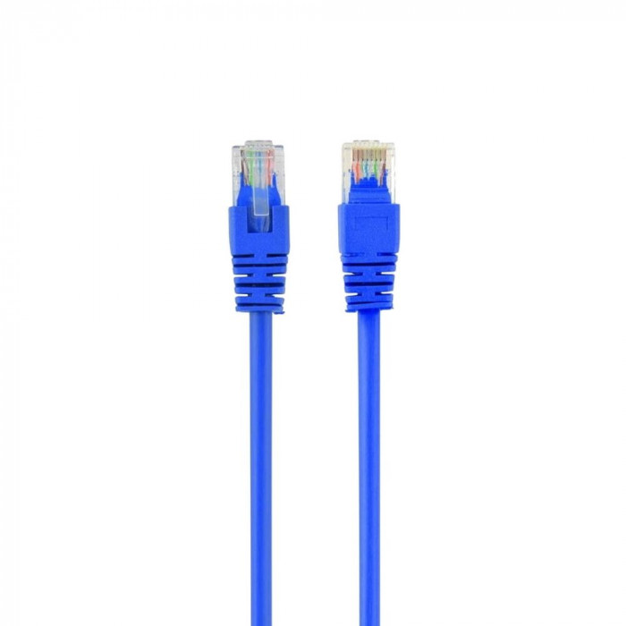 Кабель Cablexpert Патч-корд UTP PP12-0.5M/B   кат.5e, 0.5м, литой, многожильный (синий) (038539)
