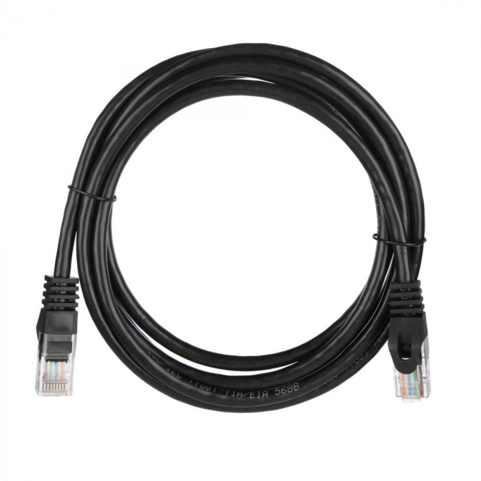 Патч-корд  |ACD-LPU5C-20B| Cat5e UTP 24AWG 4Pair, 7/0.18мм CU Черный, 2.0м, (741777)